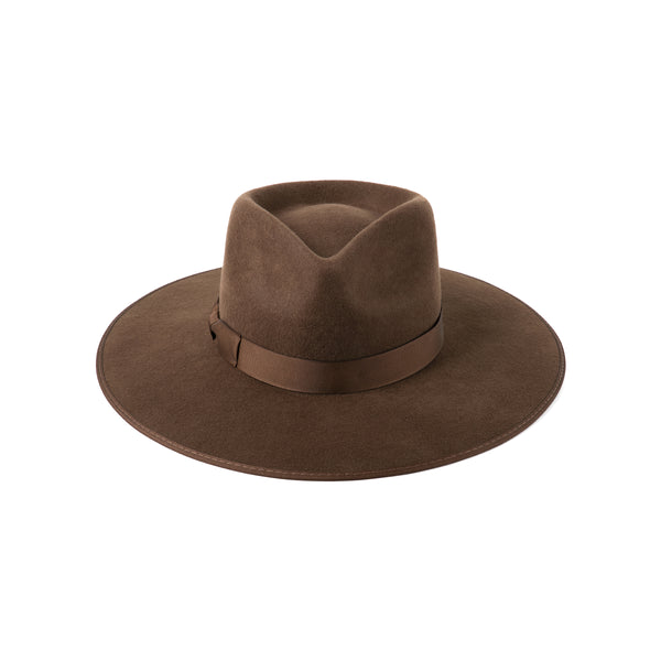 Espresso Rancher - Wool Felt Fedora Hat in Brown