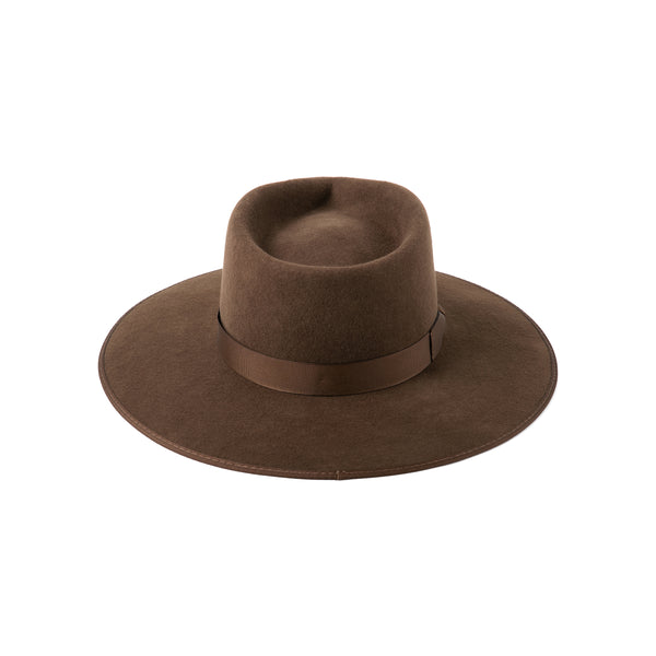 Espresso Rancher - Wool Felt Fedora Hat in Brown