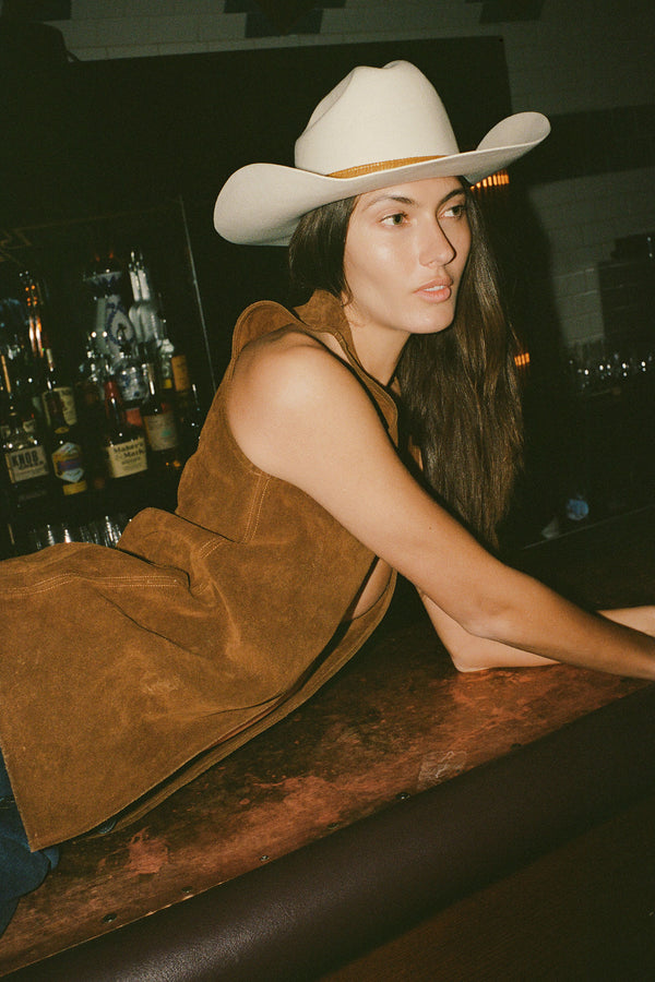 The Ridge - Wool Felt Cowboy Hat in White