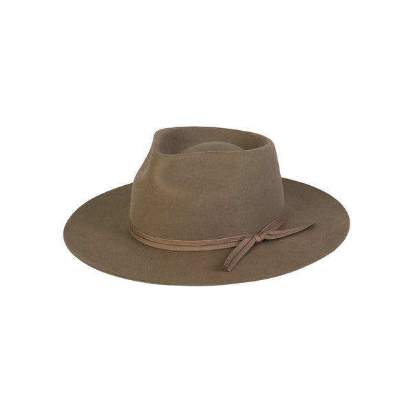 Moss Zulu - Wool Felt Fedora Hat in Green