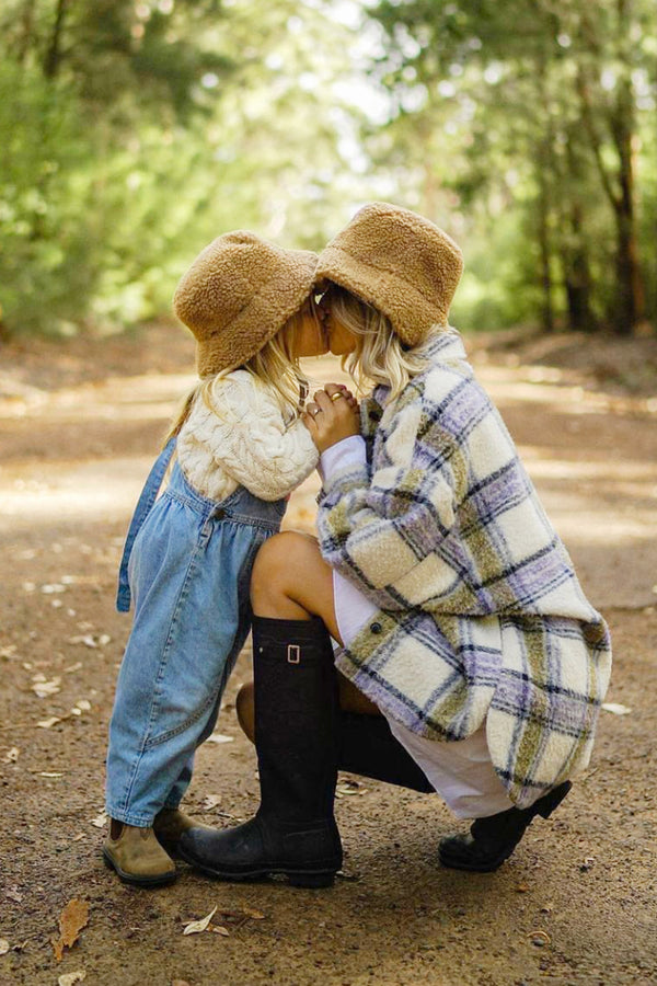 Kids Teddy Bucket - Teddy Bucket Hat in Brown