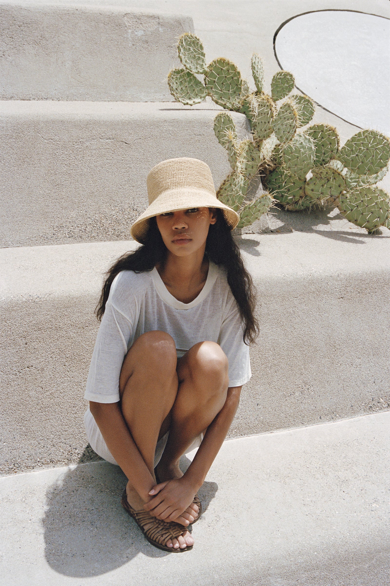 The Inca Bucket - Straw Bucket Hat in Natural | Lack of Color