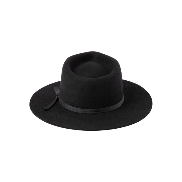 The Jethro - Wool Felt Fedora Hat in Black