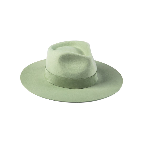 The Mirage - Wool Felt Fedora Hat in Green