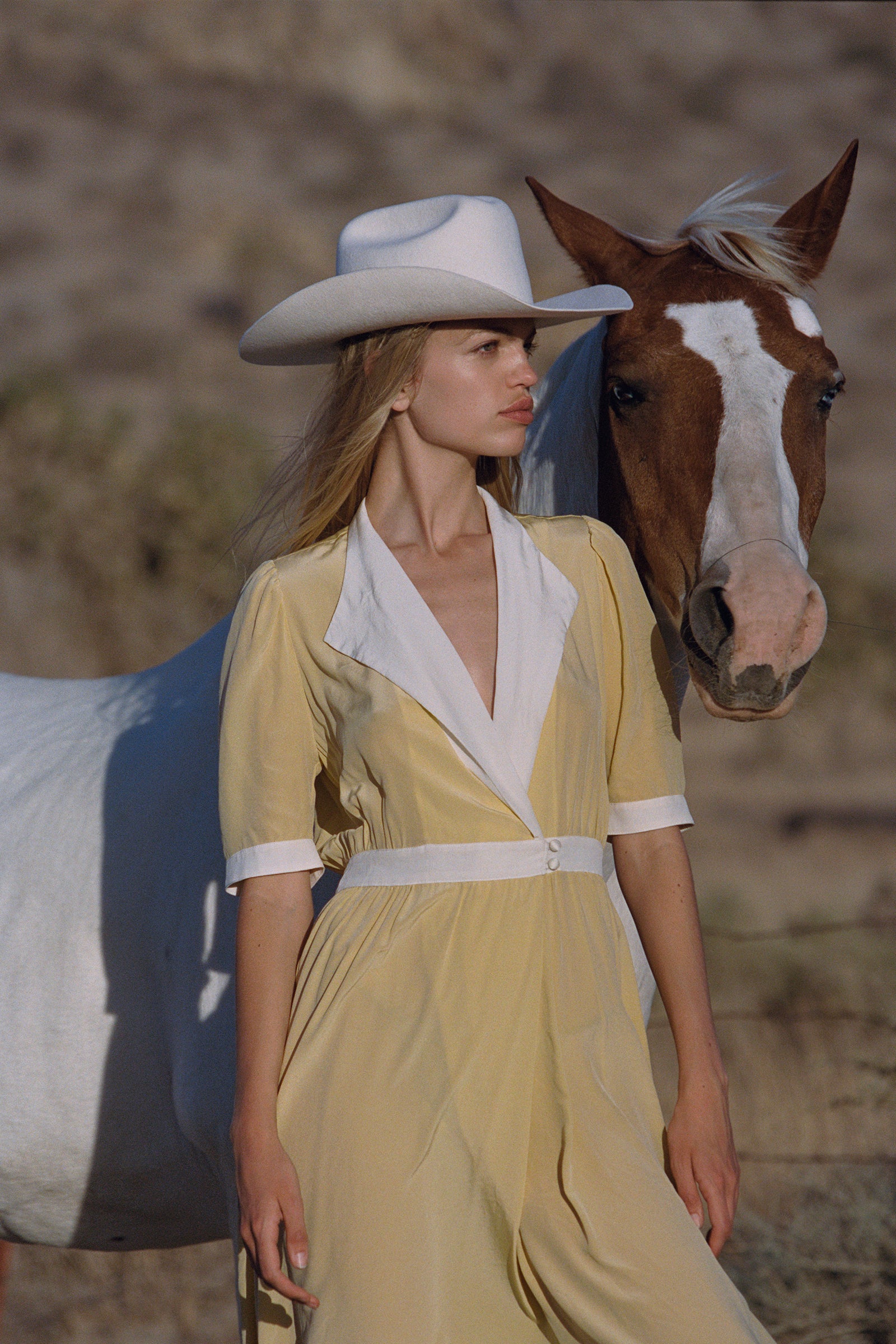 White wool cowboy sales hat