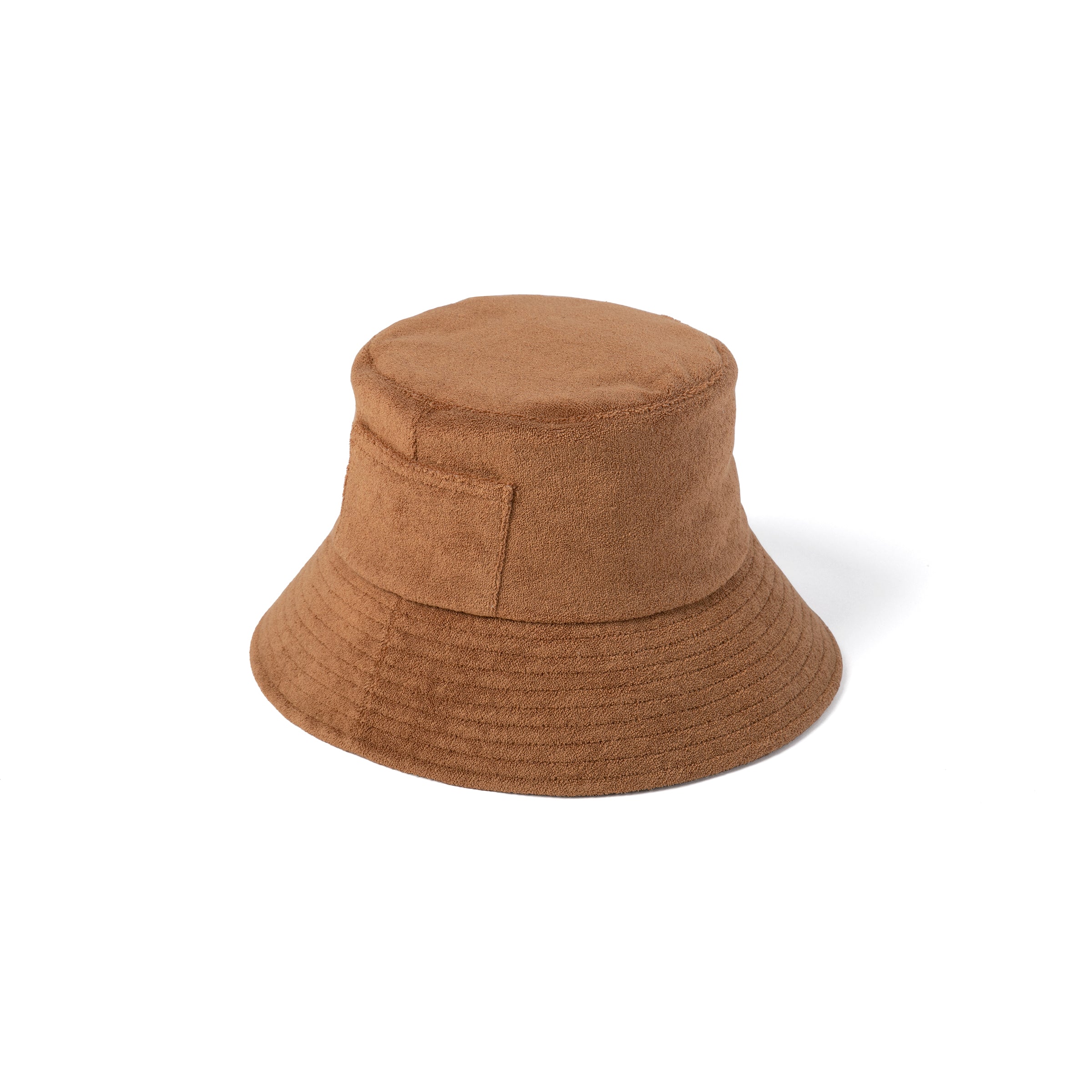 Wave Bucket Cotton Bucket Hat in Brown Lack of Color